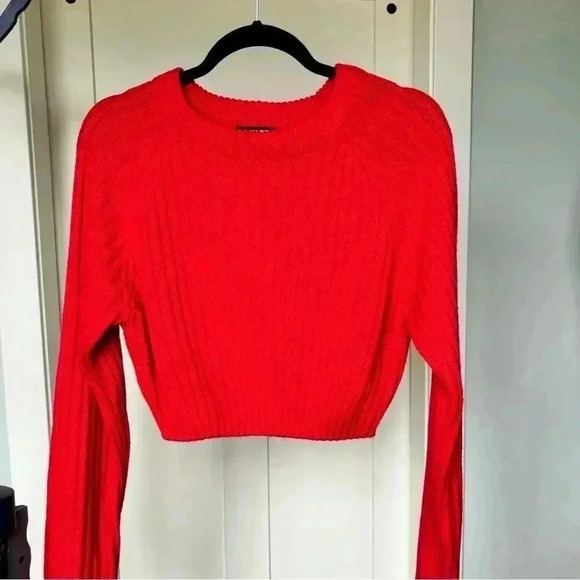 FashionNova The Ultimate Staple Sweater- Red -NWOT  Size Large - Picture 1 of 4